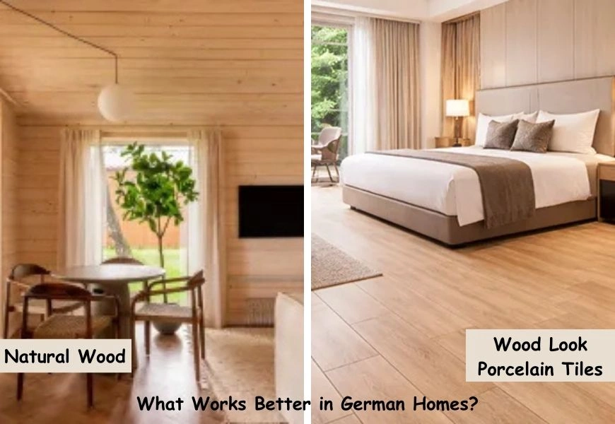 Natural Wood vs Wood Look Porcelain Tiles: What Works Better in German Homes?