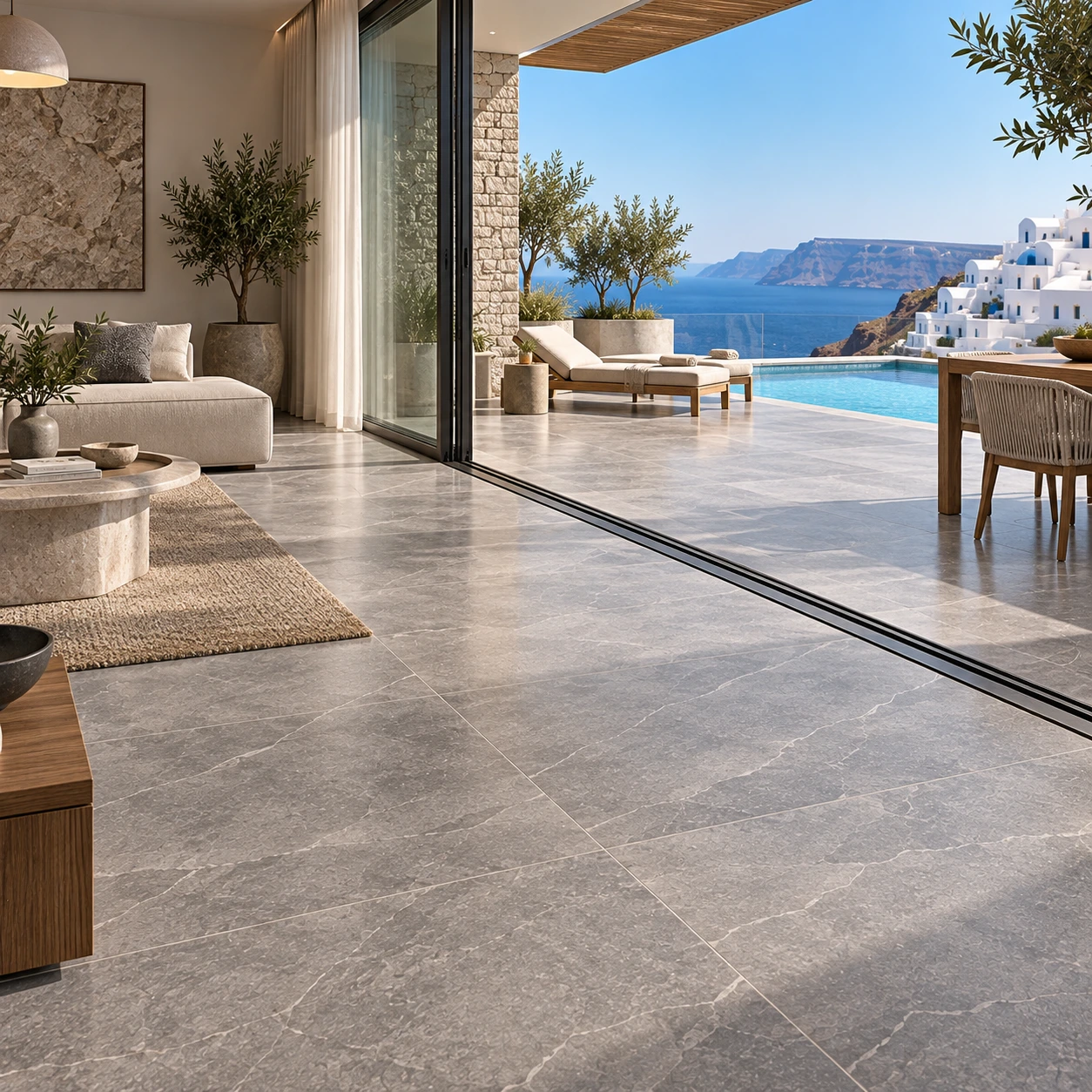 The Indoor-Outdoor Look Is Giving Porcelain Another Advantage