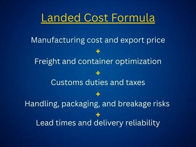 Understanding Total Landed Cost in Tile Imports